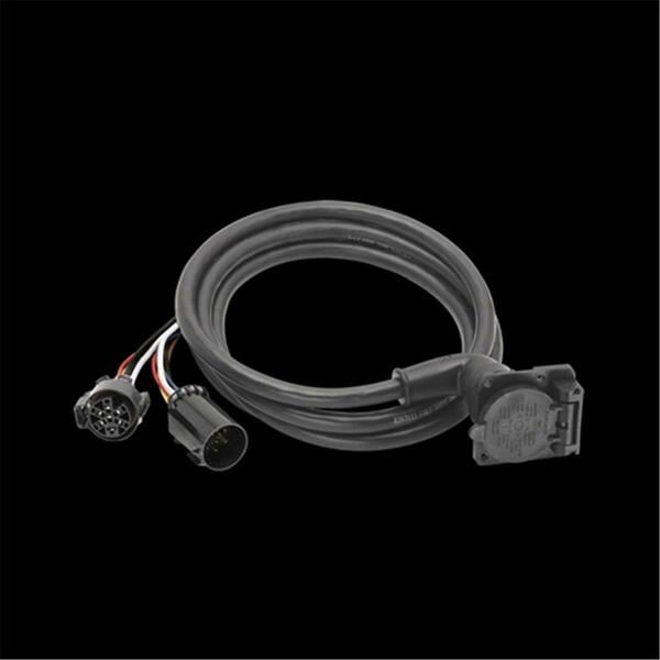 Bargman 90 Degree Fifth Wheel Adapter Harness- 7 - Way Flat Pin Connector Assembly B1D-54701003
